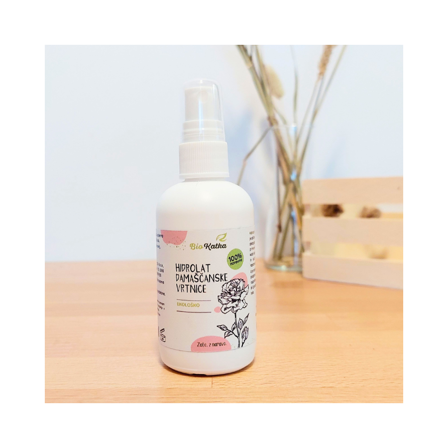 Hidrolat damaščanske vrtnice bio VitaKatka 100ml - slika 3